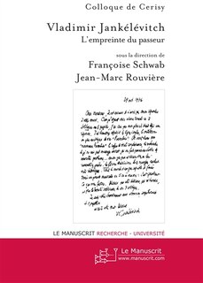 Couverture_Vladimir Jankélévitch : l'empreinte du passeur