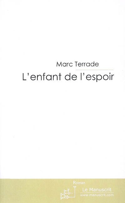 Front cover_L' enfant de l'espoir