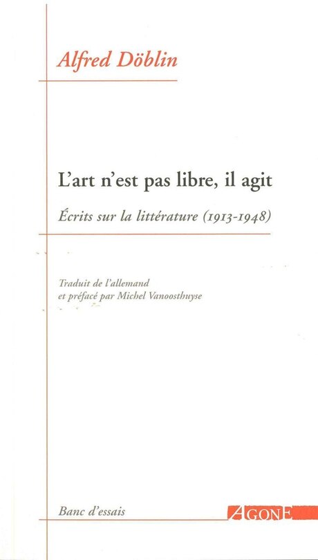 Front cover_L' art n'est pas libre, il agit
