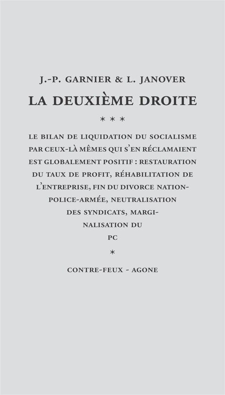 Couverture_La Deuxi&egrave;me droite