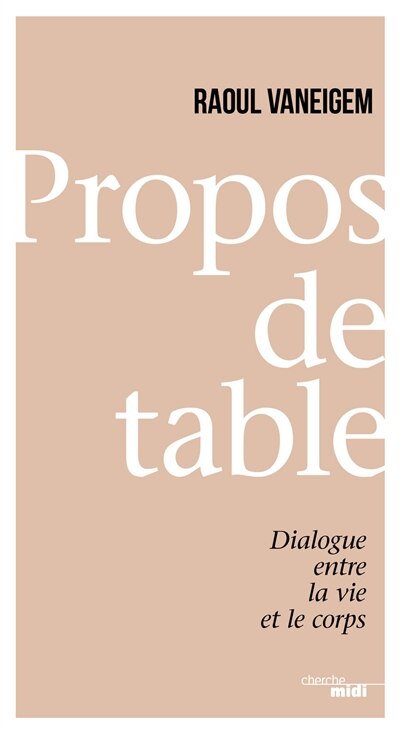 Front cover_Propos de table