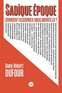 Front cover_Sadique époque