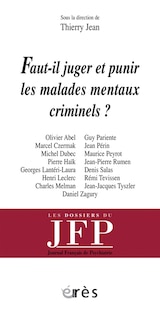 Front cover_Faut-il juger et punir les malades mentaux criminels ?