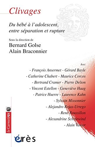 Front cover_Clivages : du bébé à l'adolescent, entre séparation et rupture