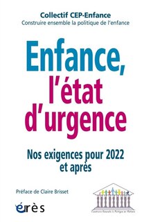 Front cover_Enfance, l'état d'urgence