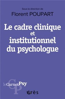 Front cover_Le cadre clinique et institutionnel du psychologue