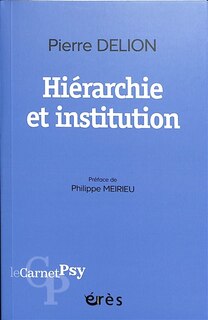 Front cover_Hiérarchie et institution