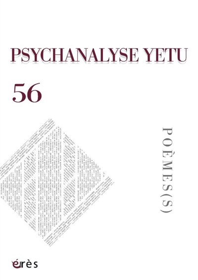 Front cover_Psychanalyse Yetu, n°56. Poème(s)