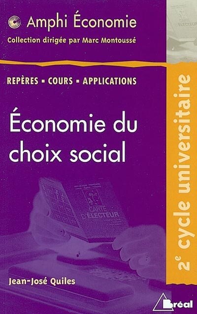 Front cover_Economie du choix social