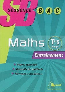Front cover_Mathématiques terminale S, enseignement obligatoire et de spécialité : entraînement
