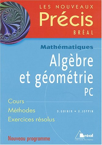 Front cover_Nouveau précis algèbre et géométrie PC