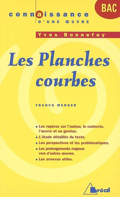 Front cover_Les planches courbes : Yves Bonnefoy