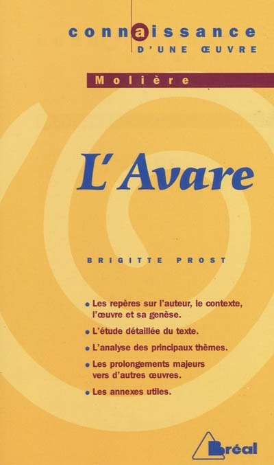 Couverture_L' avare, Molière
