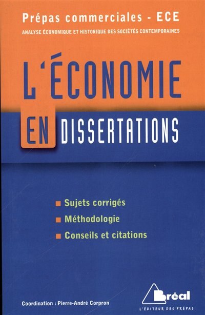 Couverture_L' économie en dissertations
