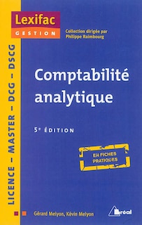 Front cover_Comptabilit&eacute; analytique