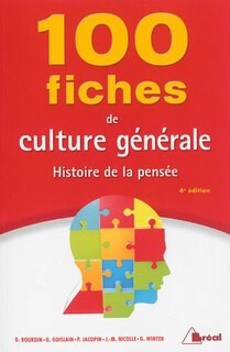 Front cover_100 fiches de culture générale : histoire de la pensée