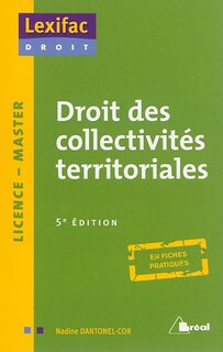 Front cover_Droit des collectivités territoriales