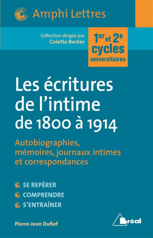 Front cover_Les écritures de l'intime de 1800 à 1914