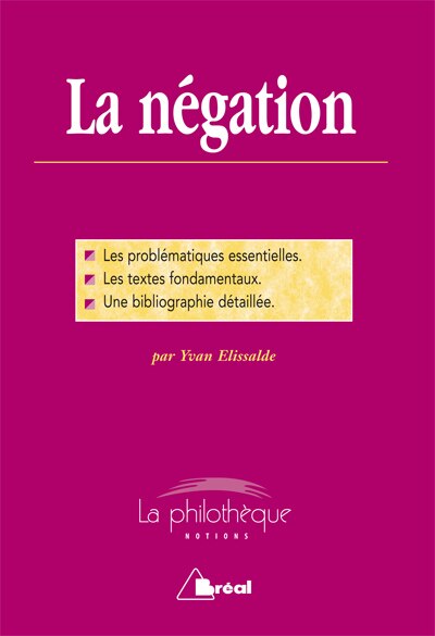 Front cover_La négation