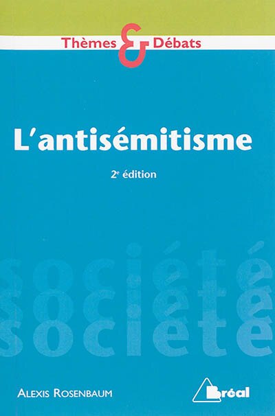 Front cover_L' antisémitisme