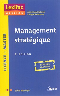 Front cover_Management stratégique : licence, master