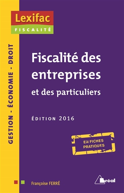 Couverture_Fiscalité des entreprises et des particuliers