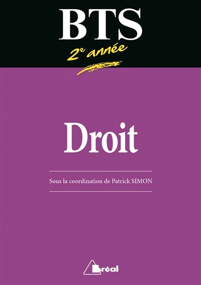 Front cover_Droit, BTS 2e année