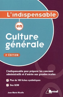 Front cover_L'indispensable en culture générale : classes préparatoires, IEP, concours administratifs