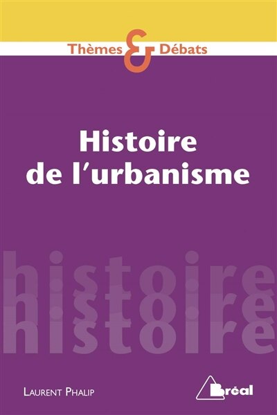 Front cover_Histoire de l'urbanisme