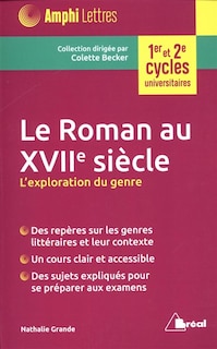 Front cover_Le roman au XVIIe siècle