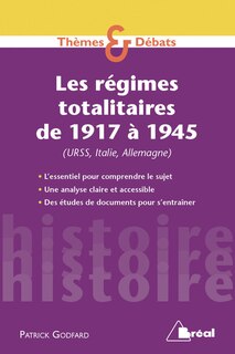 Front cover_Les régimes totalitaires de 1917 à 1945 : URSS, Italie, Allemagne
