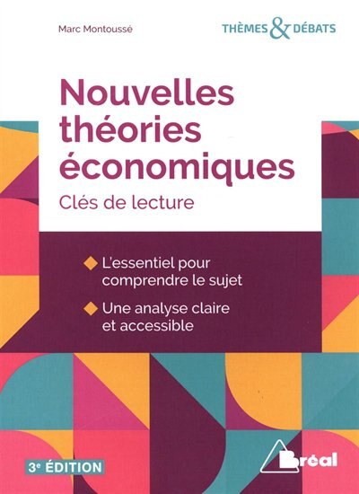 Couverture_Nouvelles théories économiques : clés de lecture
