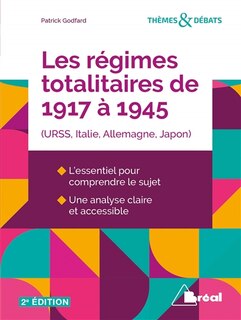 Couverture_Les régimes totalitaires de 1917 à 1945 : URSS, Italie, Allemagne, Japon
