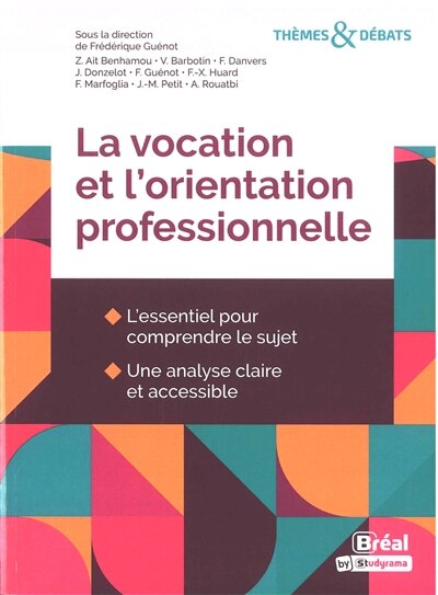 Front cover_La vocation et l'orientation professionnelle
