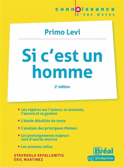 Couverture_Si c'est un homme, Primo Levi