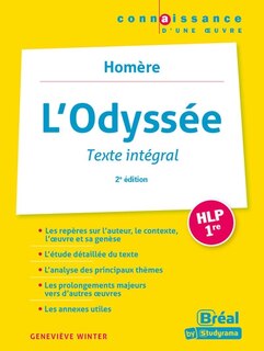 Front cover_L'odyssée, Homère : texte intégral : HLP 1re
