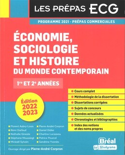Front cover_Economie, sociologie et histoire du monde contemporain : prépas commerciales 1re et 2e années : programme 2021