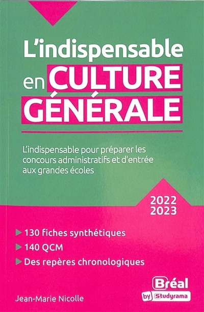Front cover_L' indispensable en culture générale