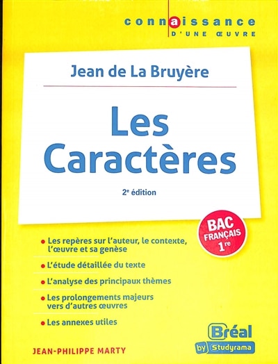 Couverture_Les caractères, Jean de La Bruyère