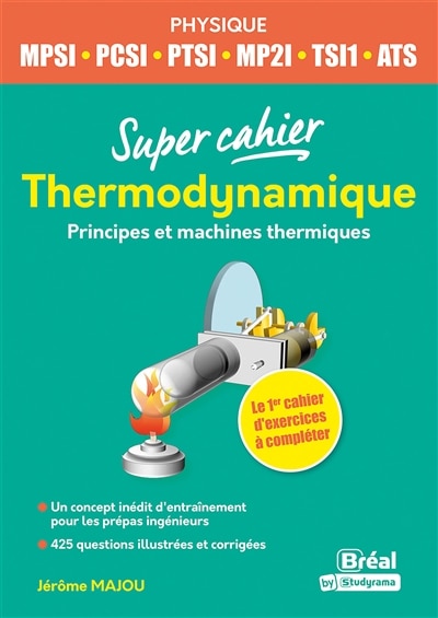 Front cover_Thermodynamique : principes et machines thermiques : physique MPSI, PCSI, PTSI, MP2I, TSI1, ATS