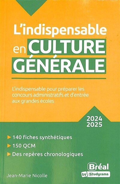 Front cover_L' indispensable en culture générale