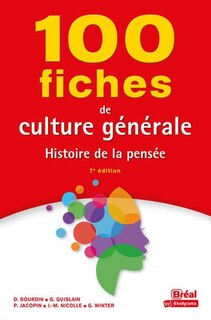 Front cover_100 fiches de culture générale : histoire de la pensée
