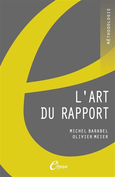 Front cover_L' art du rapport