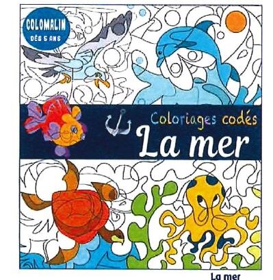 La mer: coloriages codés | Indigo