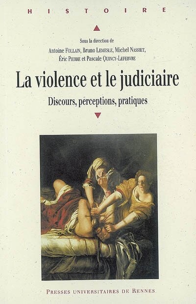 Front cover_La violence et le judiciaire