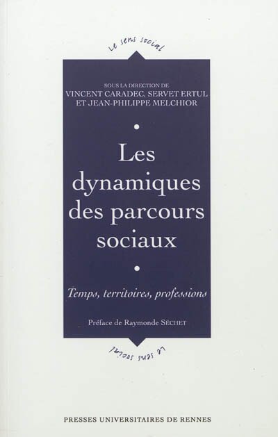 Front cover_Les dynamiques des parcours sociaux
