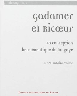 Front cover_Gadamer et Ricoeur