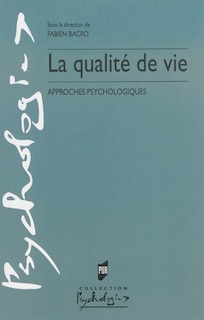 Front cover_La qualité de vie