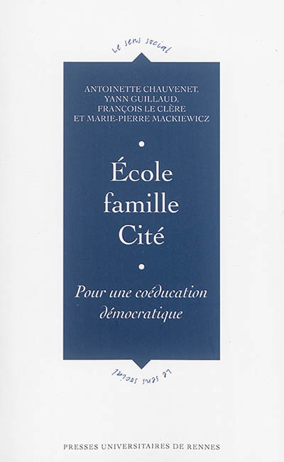 Couverture_Ecole, famille, cité