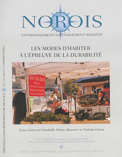 Front cover_Norois, n°231. Les modes d'habiter à l'épreuve de la durabilité